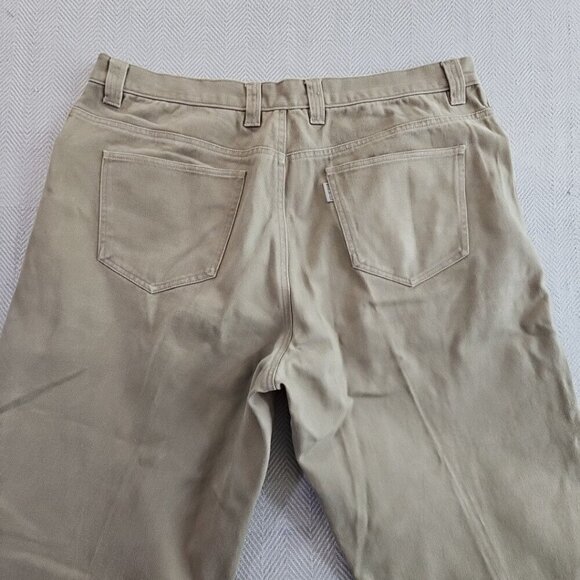 Woolrich 1507 Classic Beige Cotton 5-Pocket Jeans Heavy Workwear 40x32 EUC LNC - Picture 9 of 13